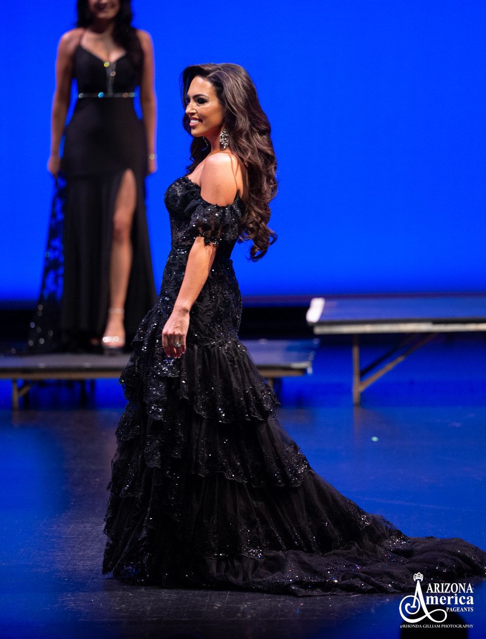 Style 55801 Sherri Hill Size 4 Prom Off The Shoulder Black Ball Gown on Queenly