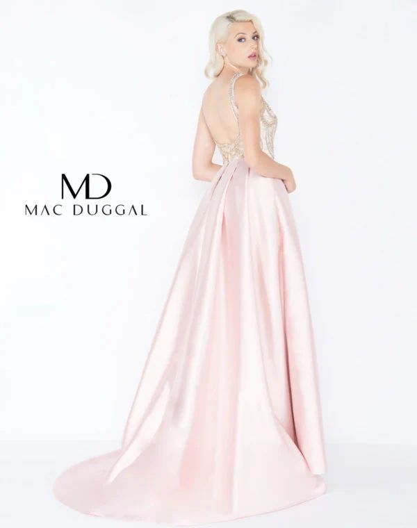 Style Mac Duggal 62943 Mac Duggal Size 4 Prom Lace Pink Formal Jumpsuit on Queenly