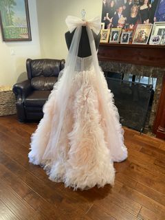 MoriLee Size 10 Pink Ball Gown on Queenly