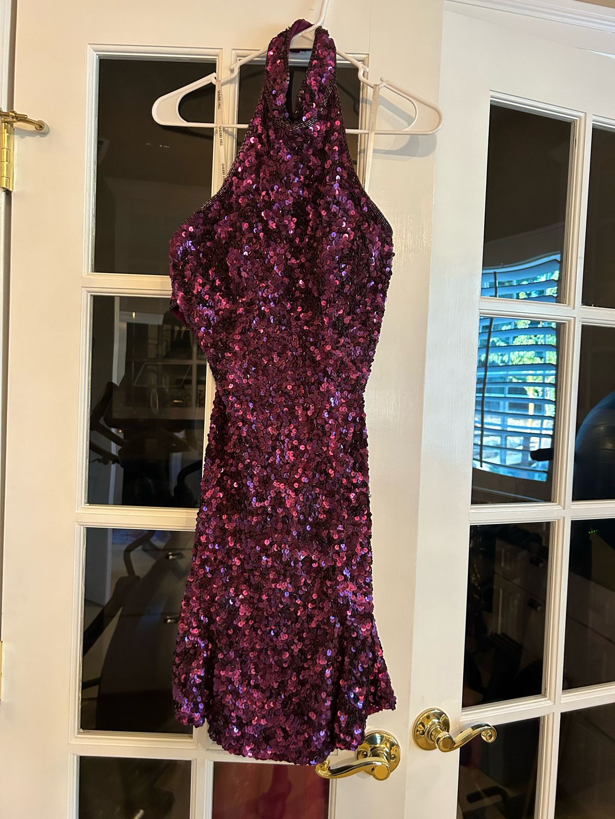 Sherri Hill Size 4 Purple Cocktail Dress on Queenly