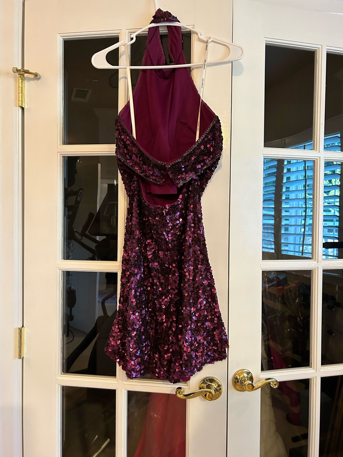 Sherri Hill Size 4 Purple Cocktail Dress on Queenly