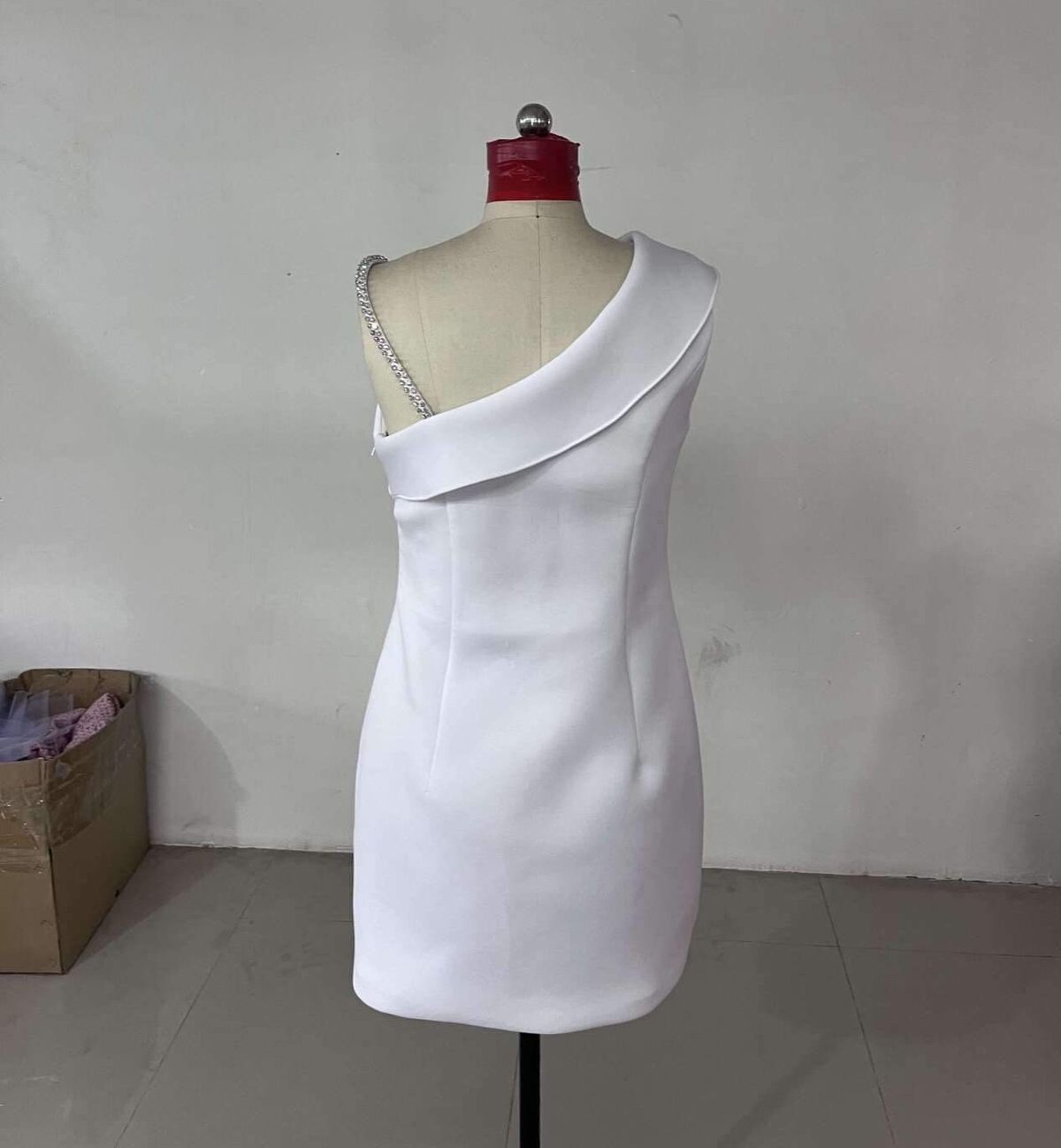 One More Couture Size 10 Pageant One Shoulder White Cocktail Dress on Queenly