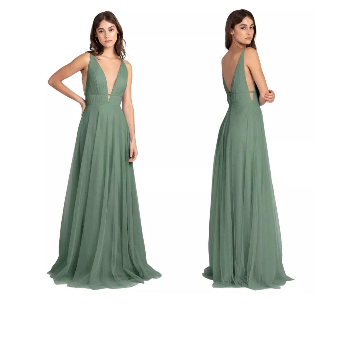 Size XL Halter Green Side Slit Dress on Queenly