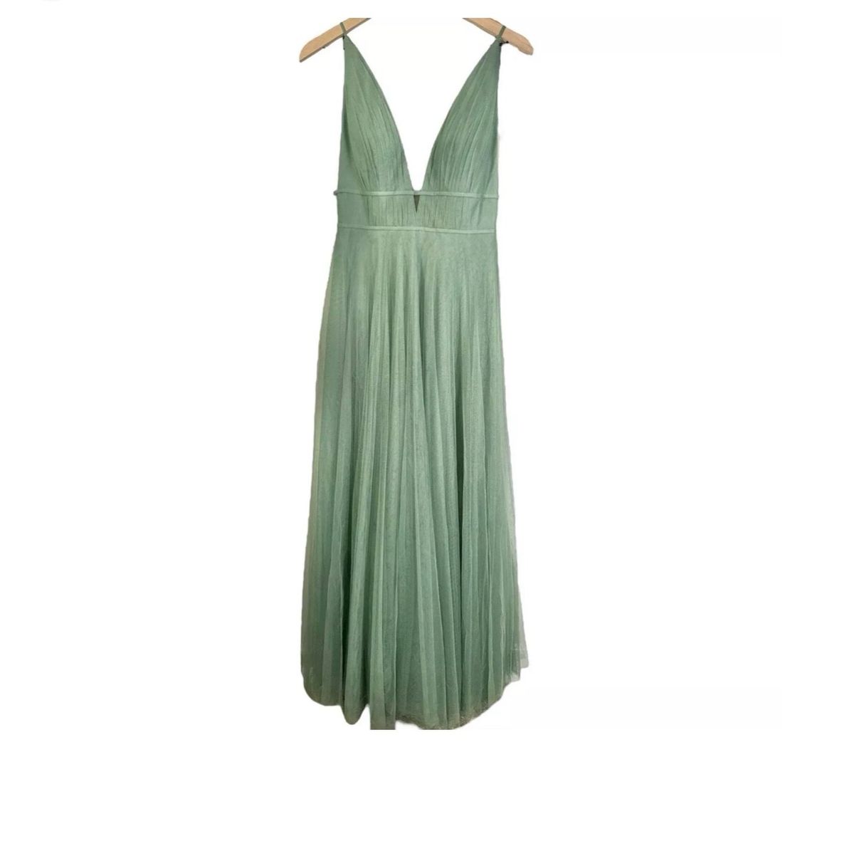 Size XL Halter Green Side Slit Dress on Queenly