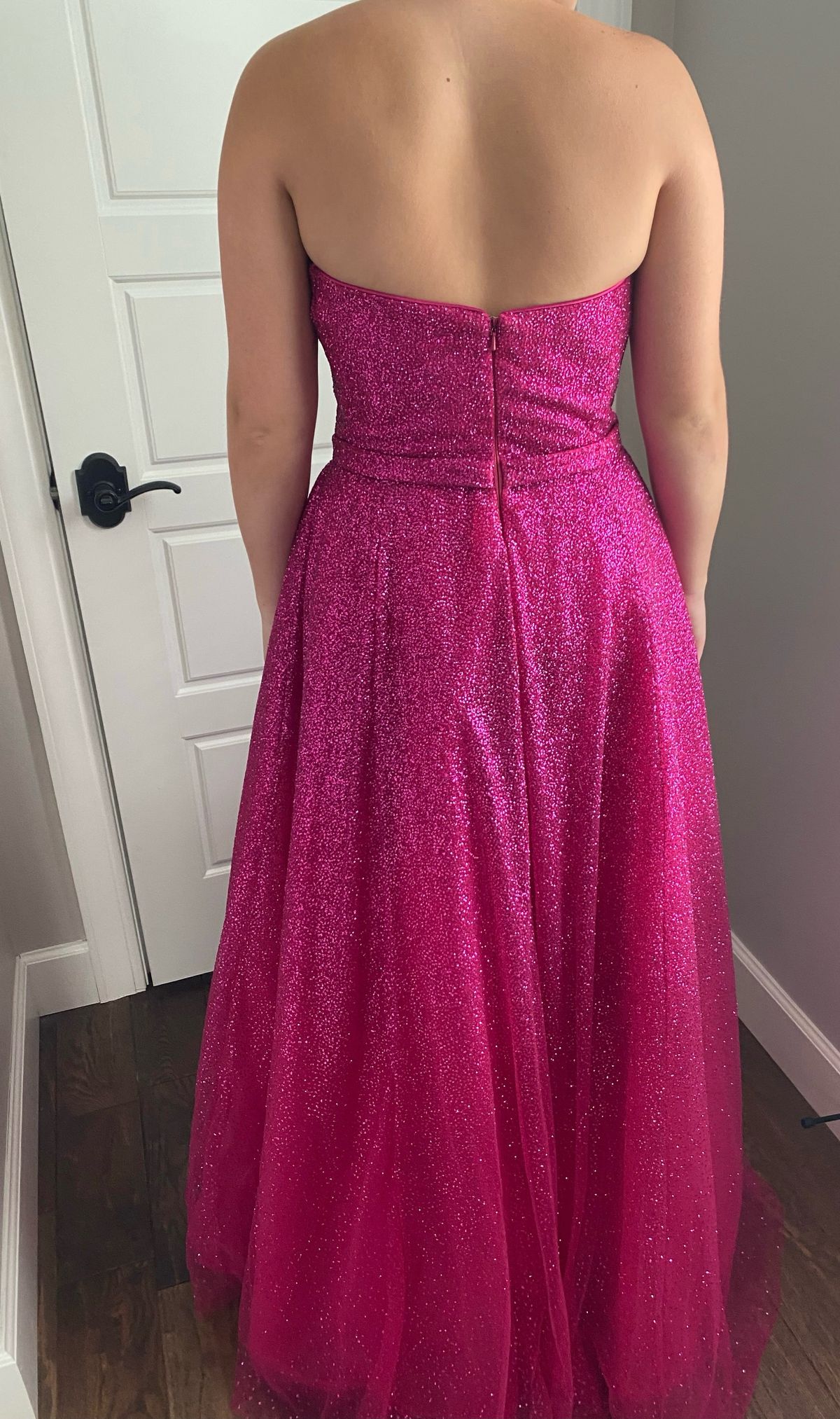 Jovani Size 6 Prom Strapless Pink Ball Gown on Queenly