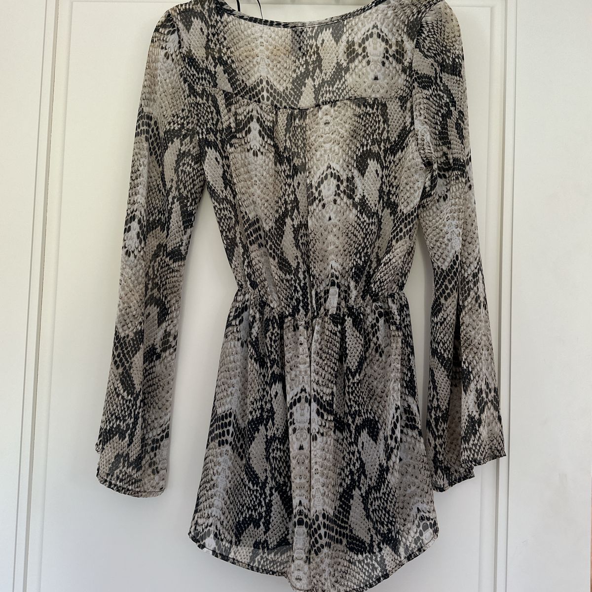 Windsor Size S Plunge Silver A-line Dress on Queenly