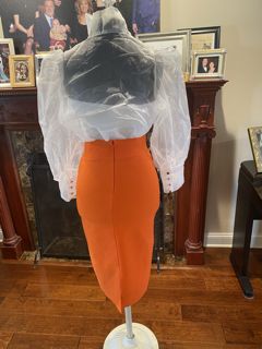 Canary Designs LLC Size 2 Orange Cocktail Dress on Queenly