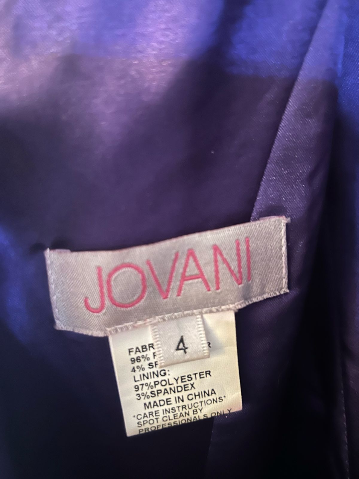 Jovani Size 4 Purple Mermaid Dress on Queenly