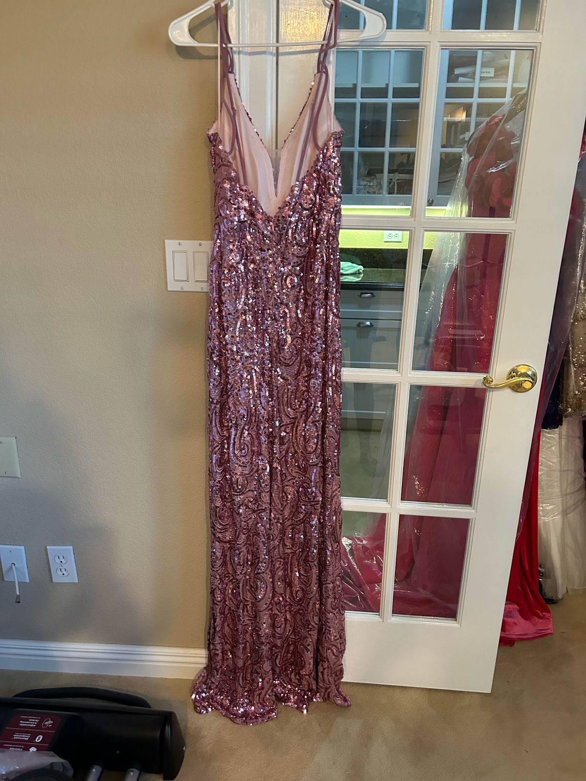 Size 6 Pink Floor Length Maxi on Queenly