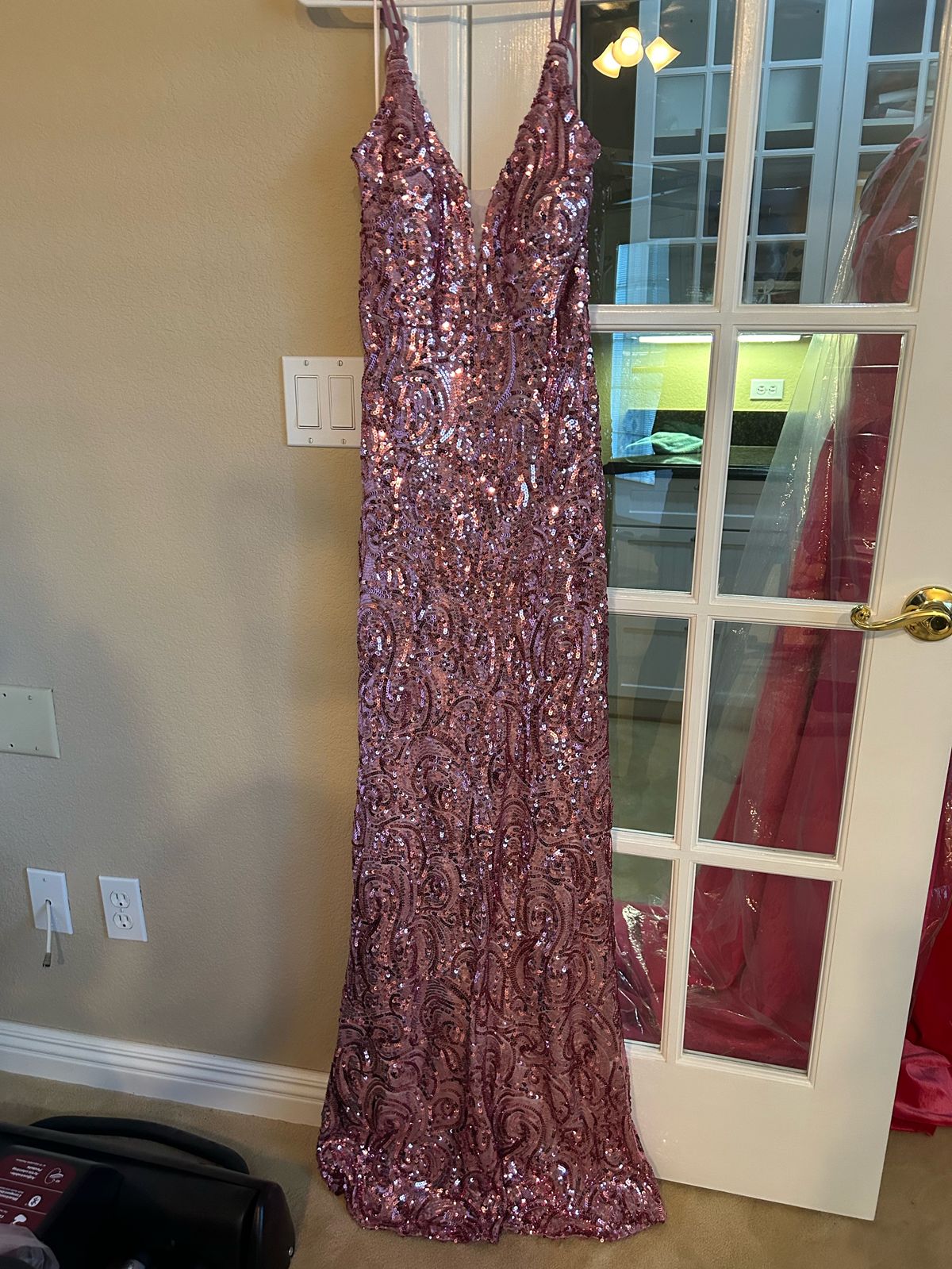 Size 6 Pink Floor Length Maxi on Queenly