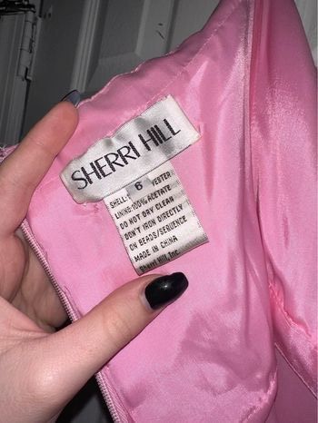 Sherri Hill Size 6 Prom Strapless Pink Mermaid Dress on Queenly