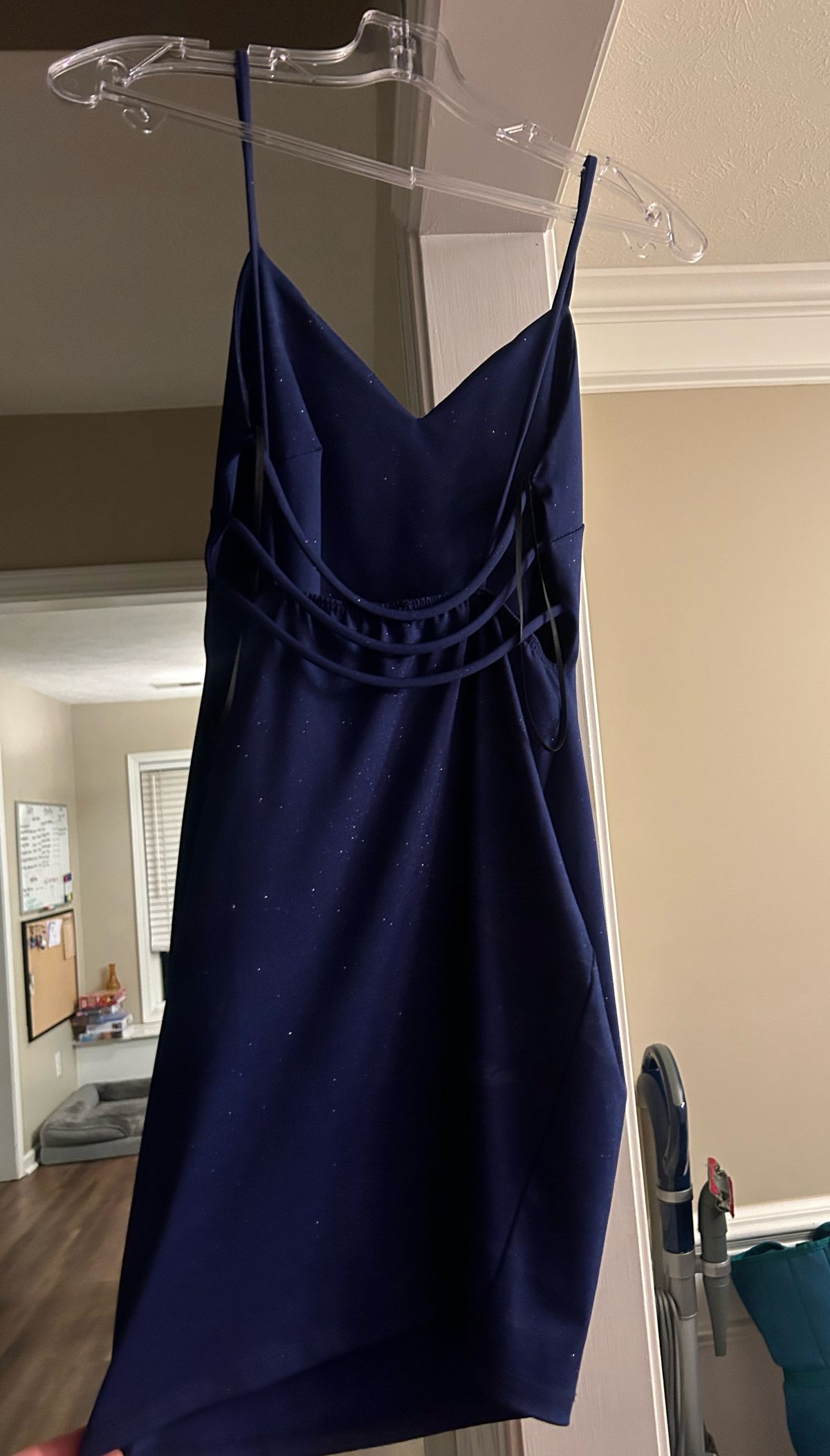 Size 0 Prom Plunge Blue Cocktail Dress on Queenly