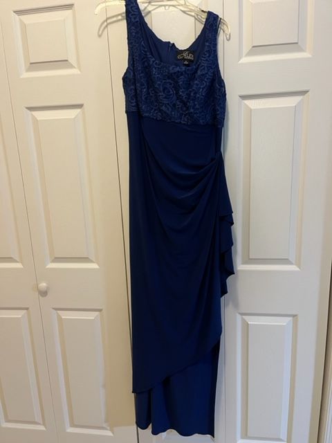 Alex Evenings Size 14 Blue Ball Gown on Queenly