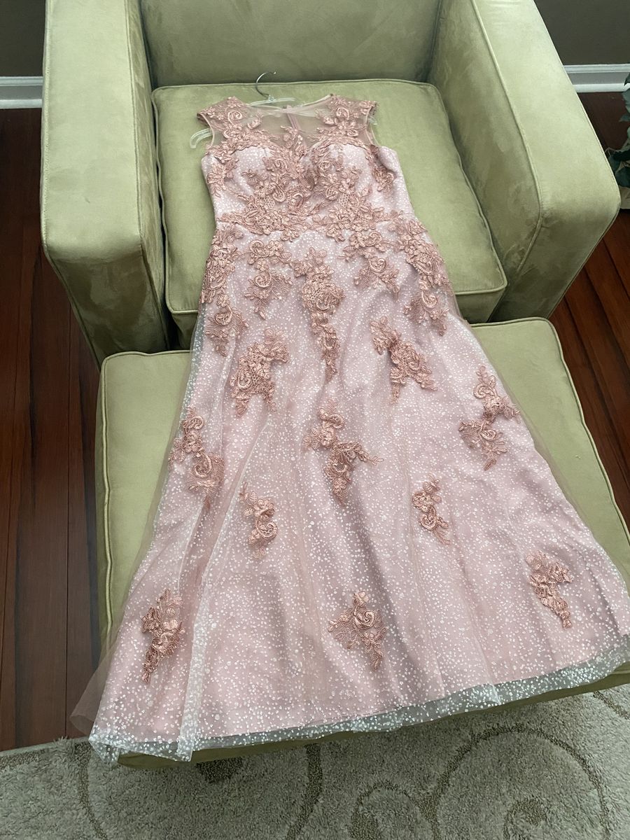 Size 8 Pink A-line Dress on Queenly