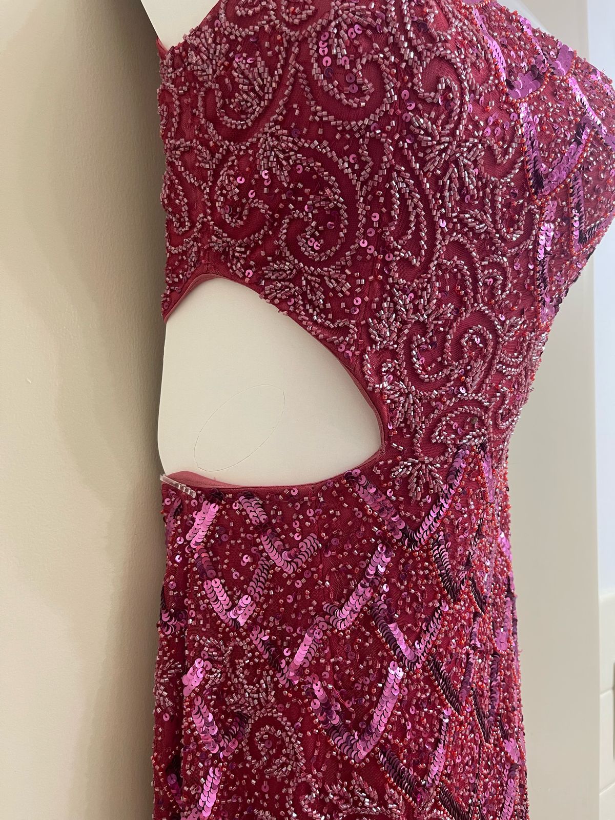 Style 3504 Primavera Size 0 Homecoming One Shoulder Pink Cocktail Dress on Queenly