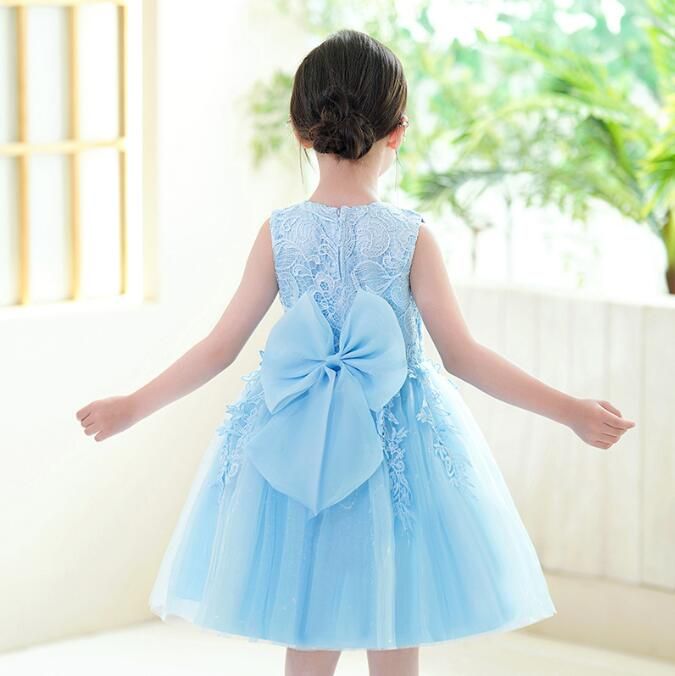 Girls Size 8 Blue Ball Gown on Queenly