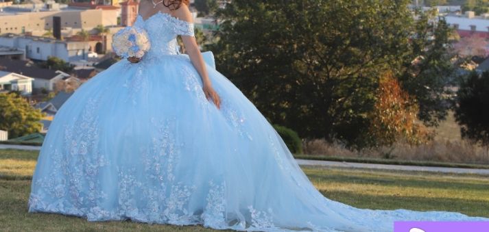 Size 2 Blue Ball Gown on Queenly