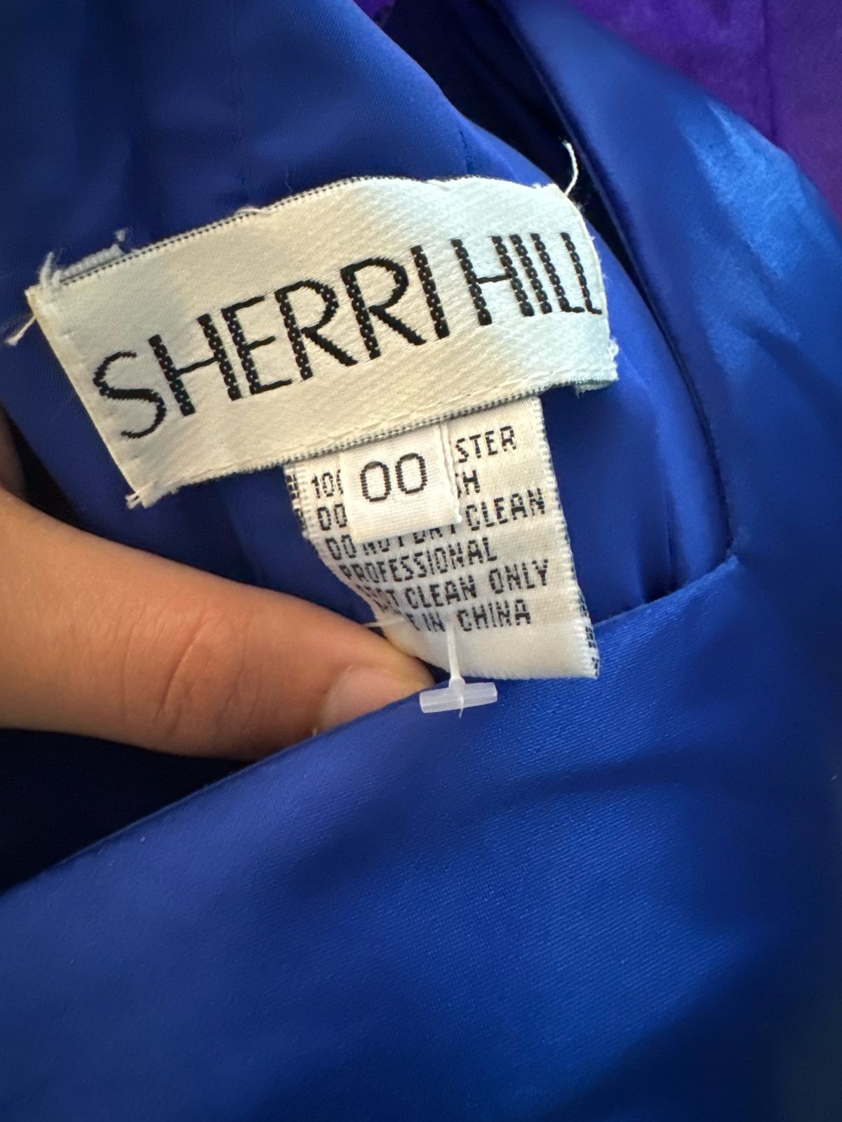 Sherri Hill Size 00 Prom Off The Shoulder Blue Side Slit Dress on Queenly