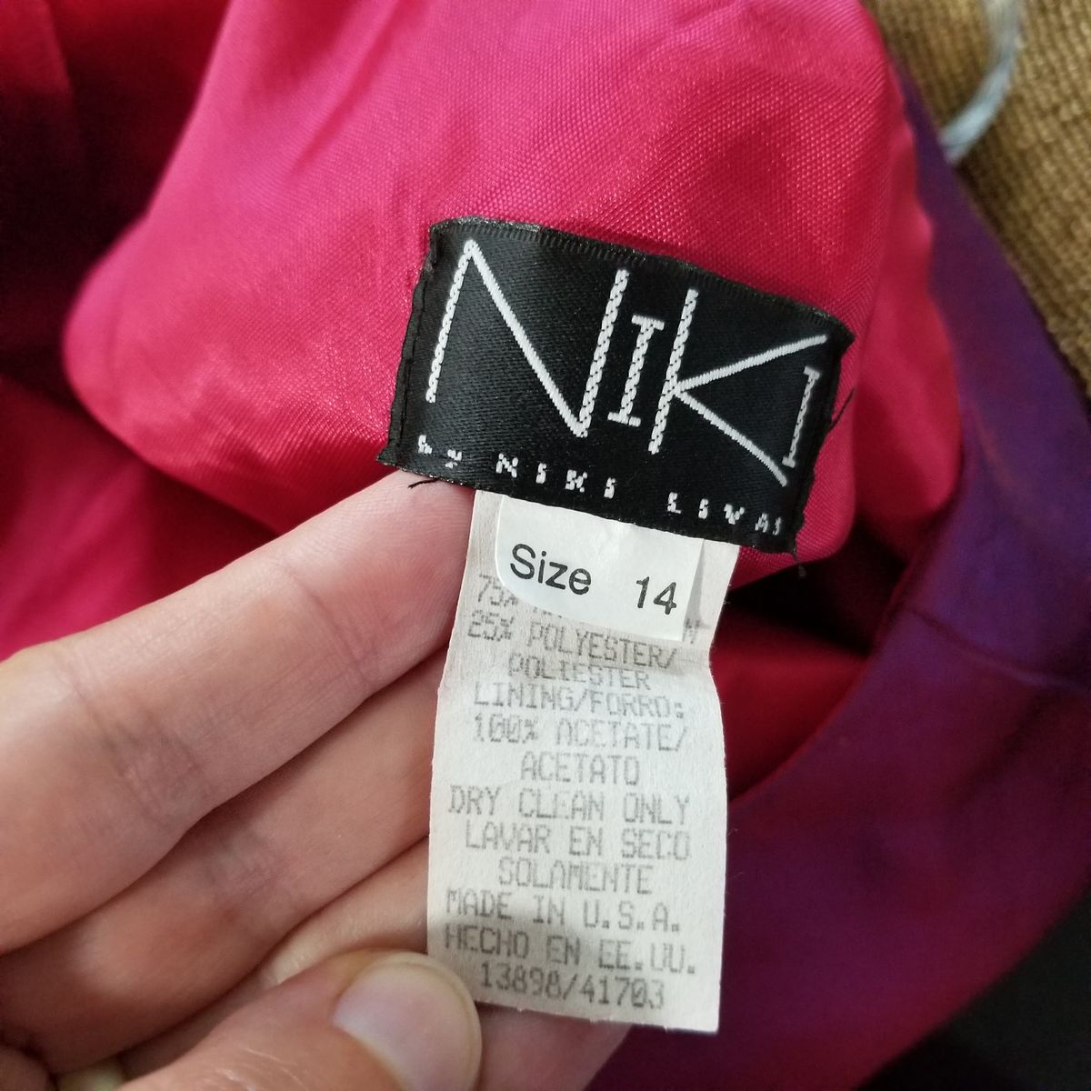 Style Vintage, fits 8-10 Niki by Niki Livas Size 14 Hot Pink A-line Dress on Queenly