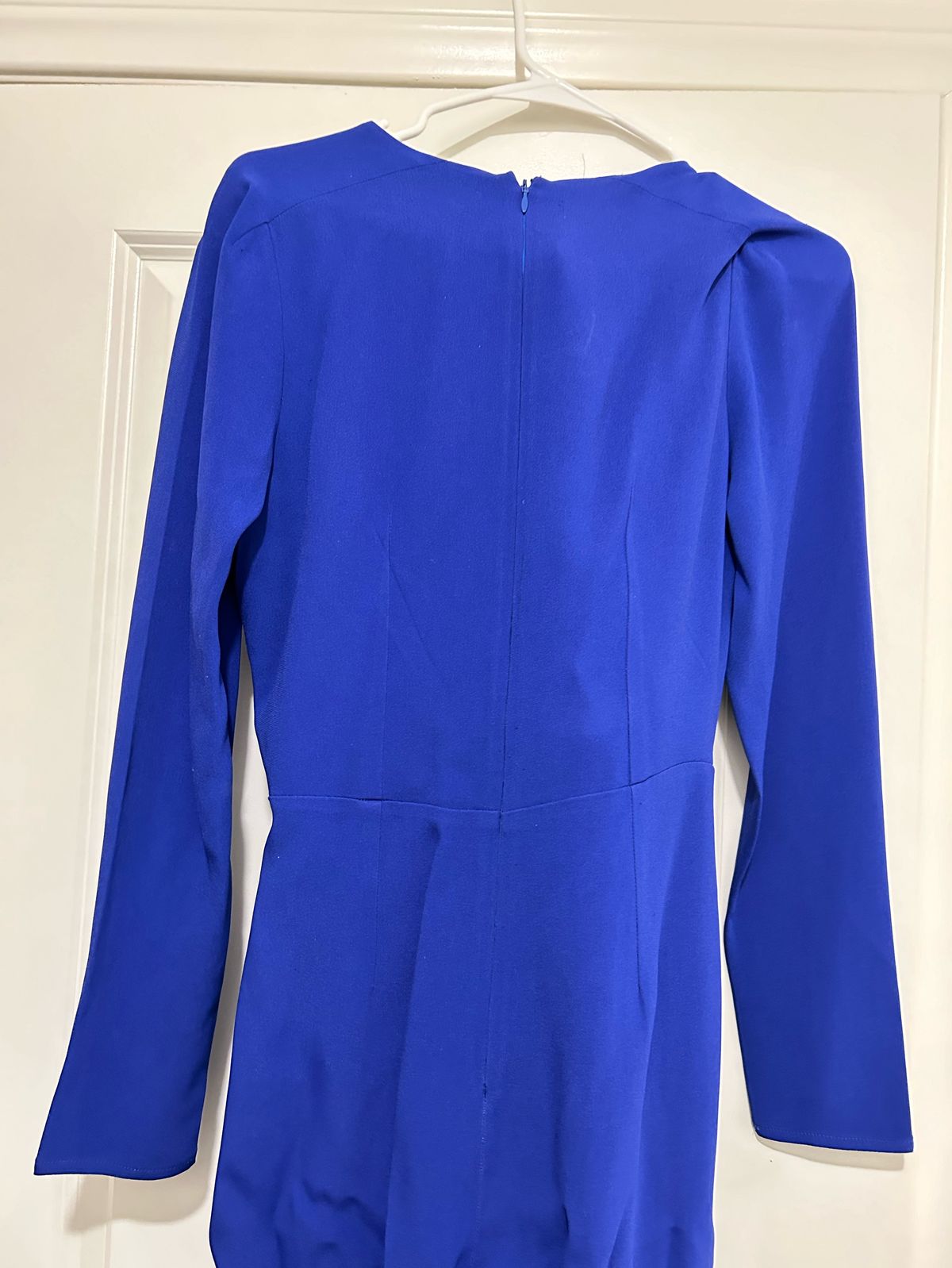 Stella Mccartney Size 6 Nightclub Long Sleeve Royal Blue Formal Jumpsuit on Queenly