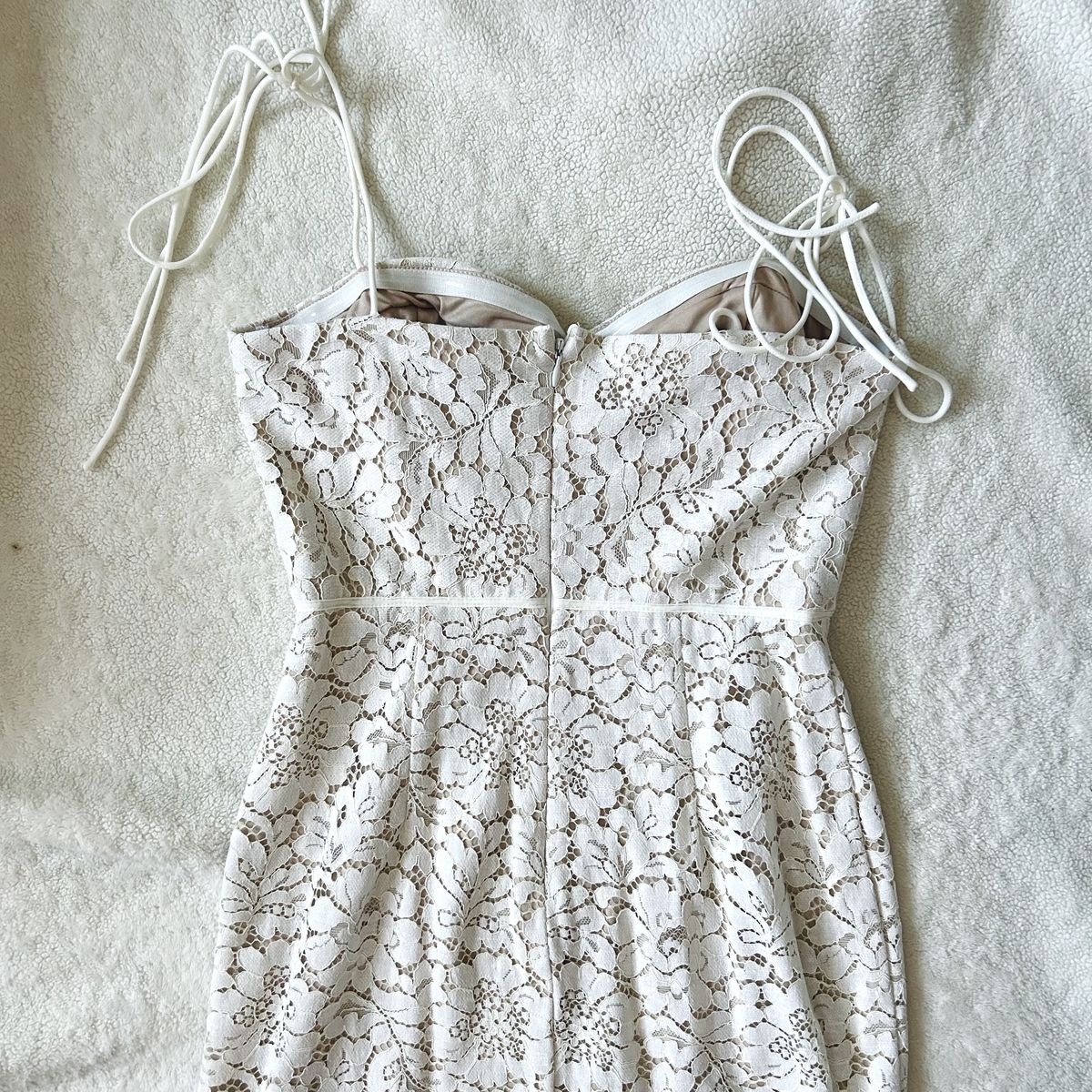 Lulus Size S Lace White Cocktail Dress on Queenly