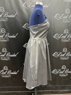 Size 14 Silver Cocktail Dress on Queenly