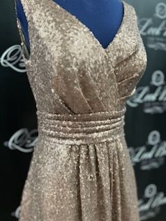 Size 10 Gold Cocktail Dress on Queenly