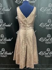 Size 10 Gold Cocktail Dress on Queenly