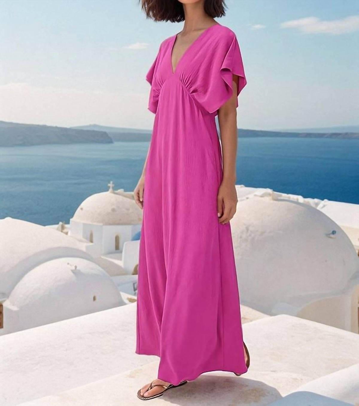 Style 1-2010094614-70 MOLLY BRACKEN Size XS Hot Pink Floor Length Maxi on Queenly