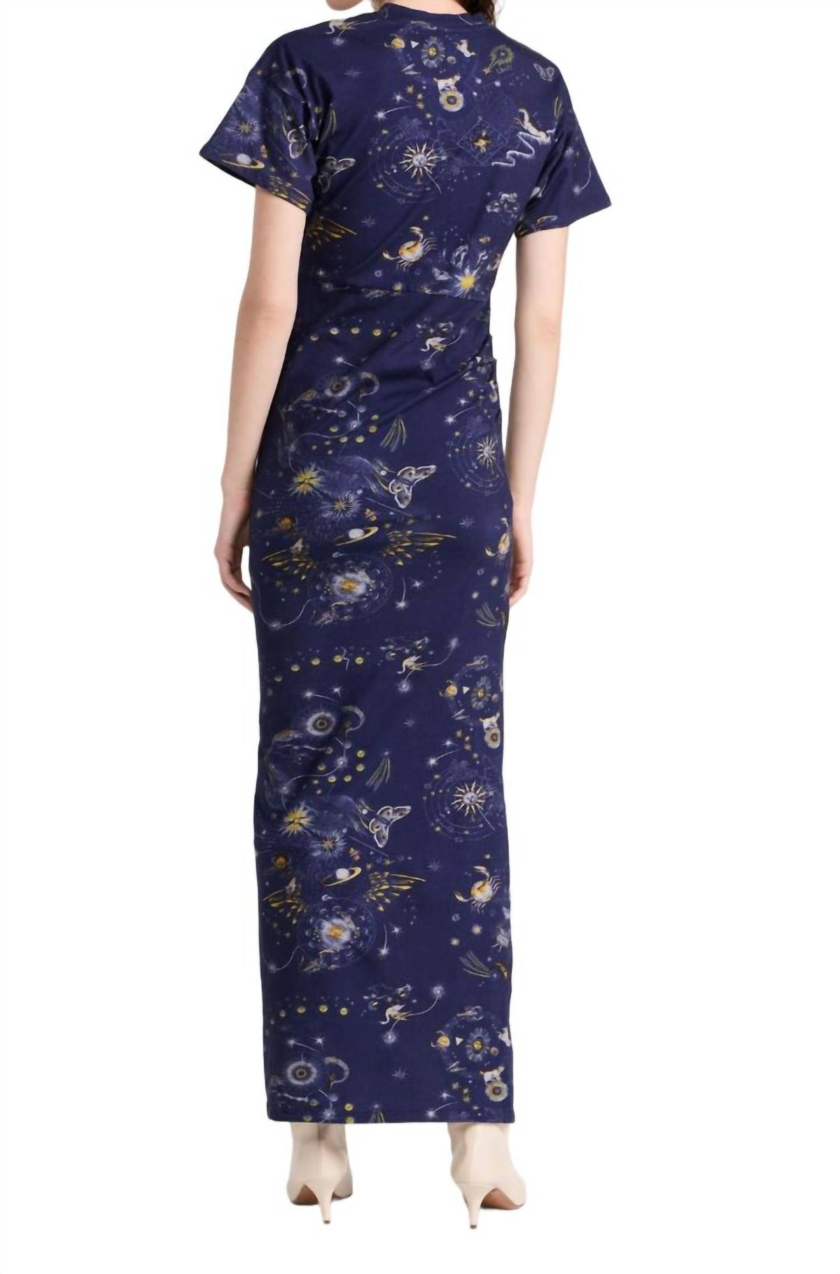 Style 1-2041303662-70 CHUFY Size XS Navy Blue Floor Length Maxi on Queenly