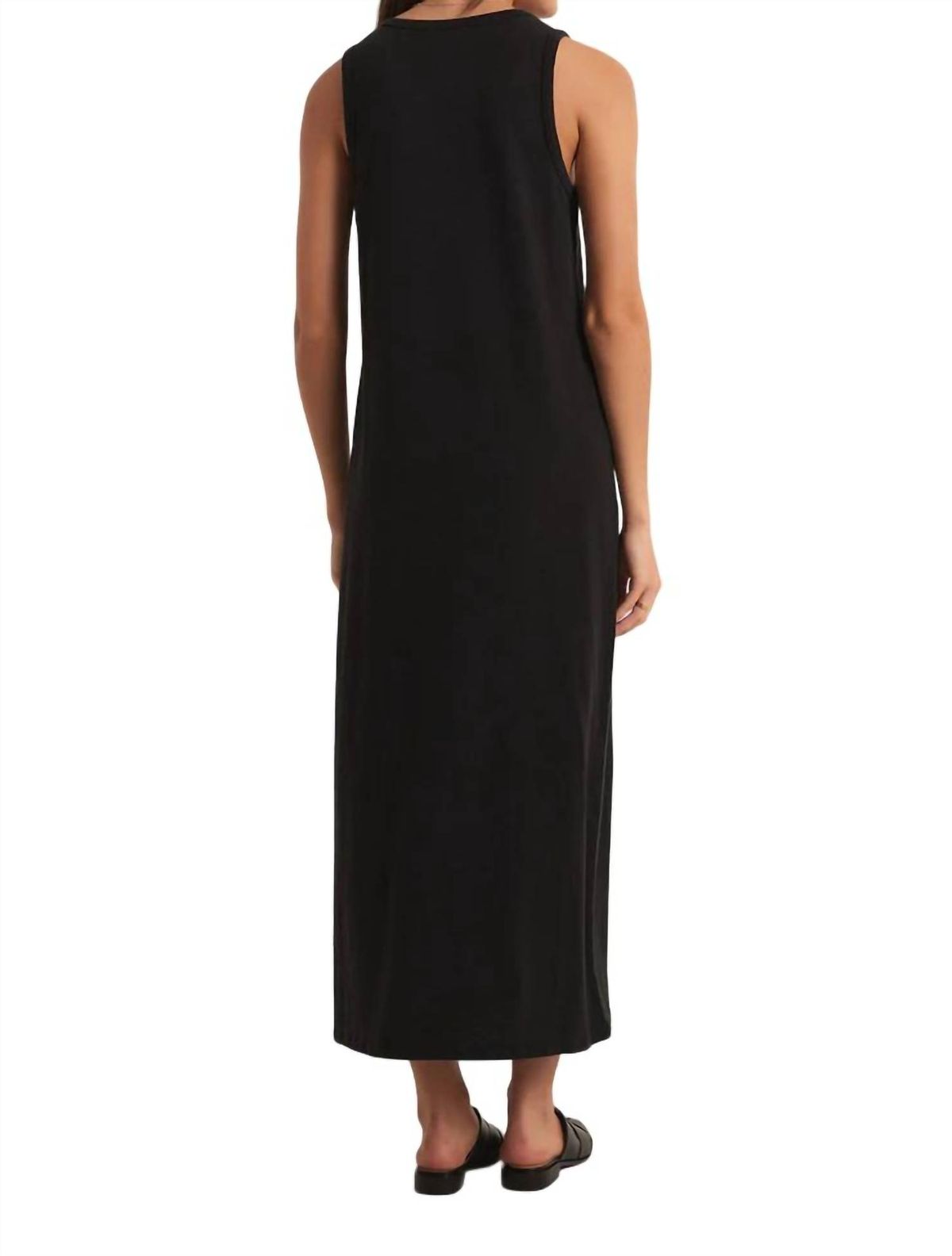 Style 1-3282356645-74 Z Supply Size S High Neck Black Cocktail Dress on Queenly