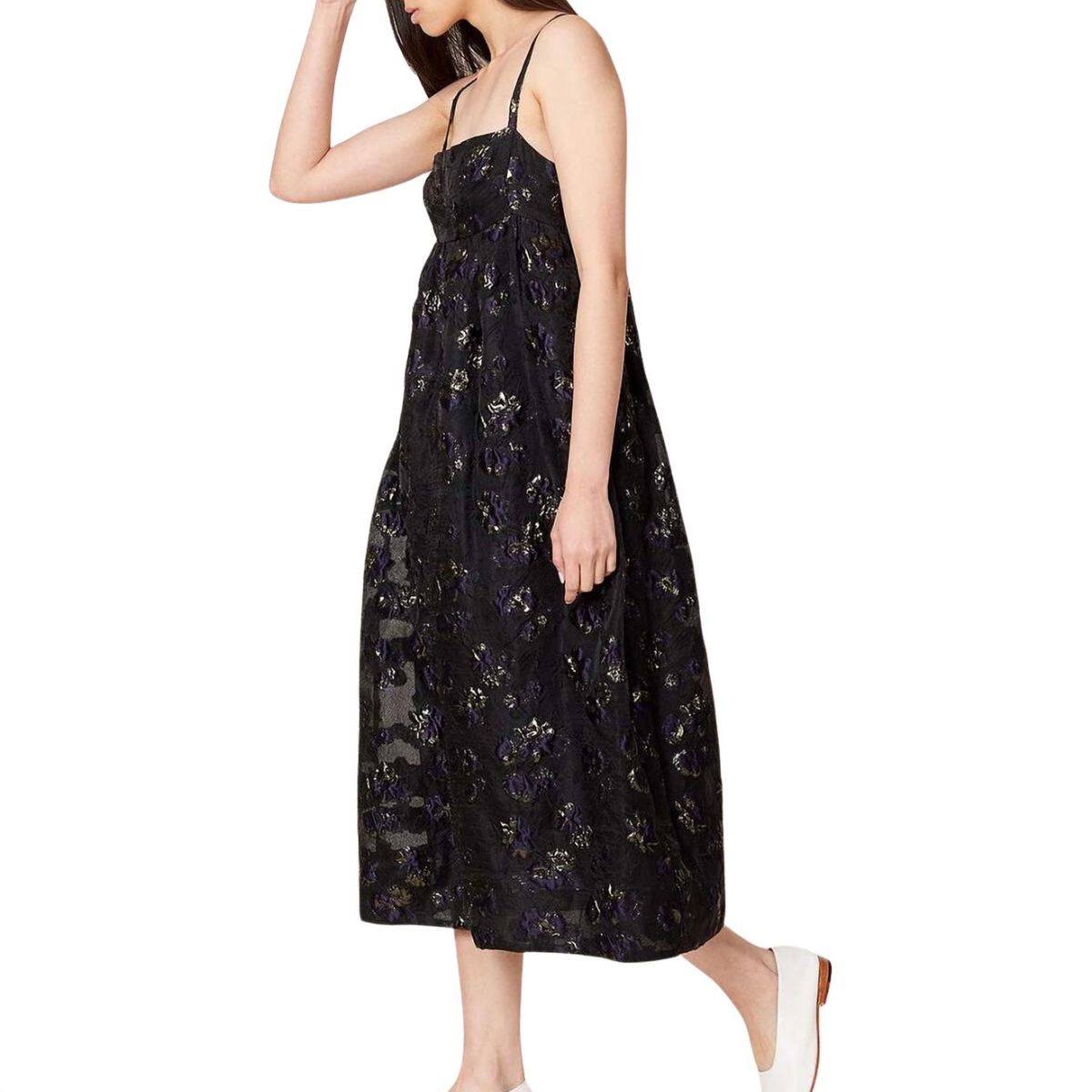 Style 1-3786686997-1498 RACHEL COMEY Size 4 Floral Navy Blue Cocktail Dress on Queenly