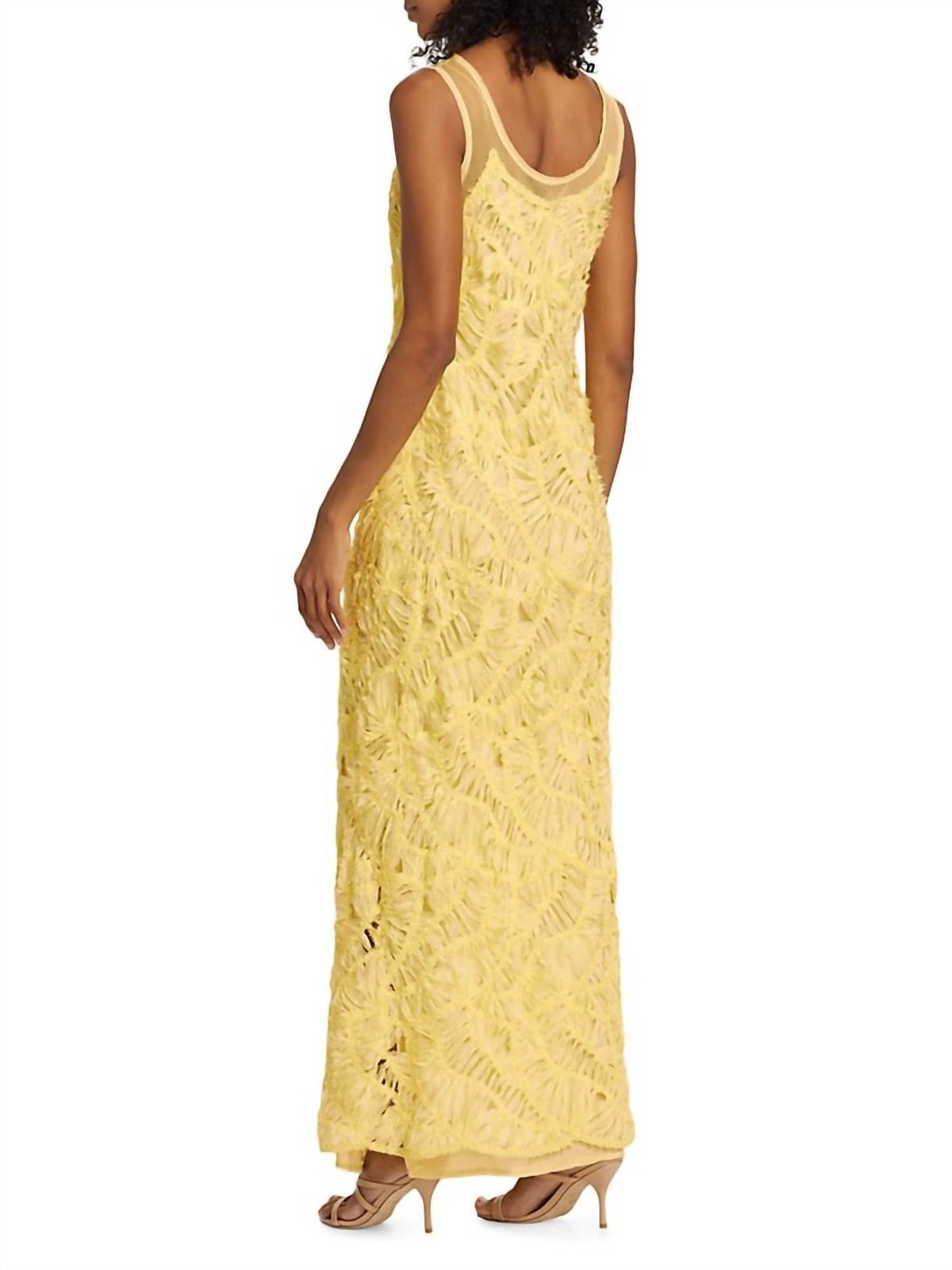 Style 1-59679310-1498 JONATHAN SIMKHAI Size 4 Yellow Floor Length Maxi on Queenly