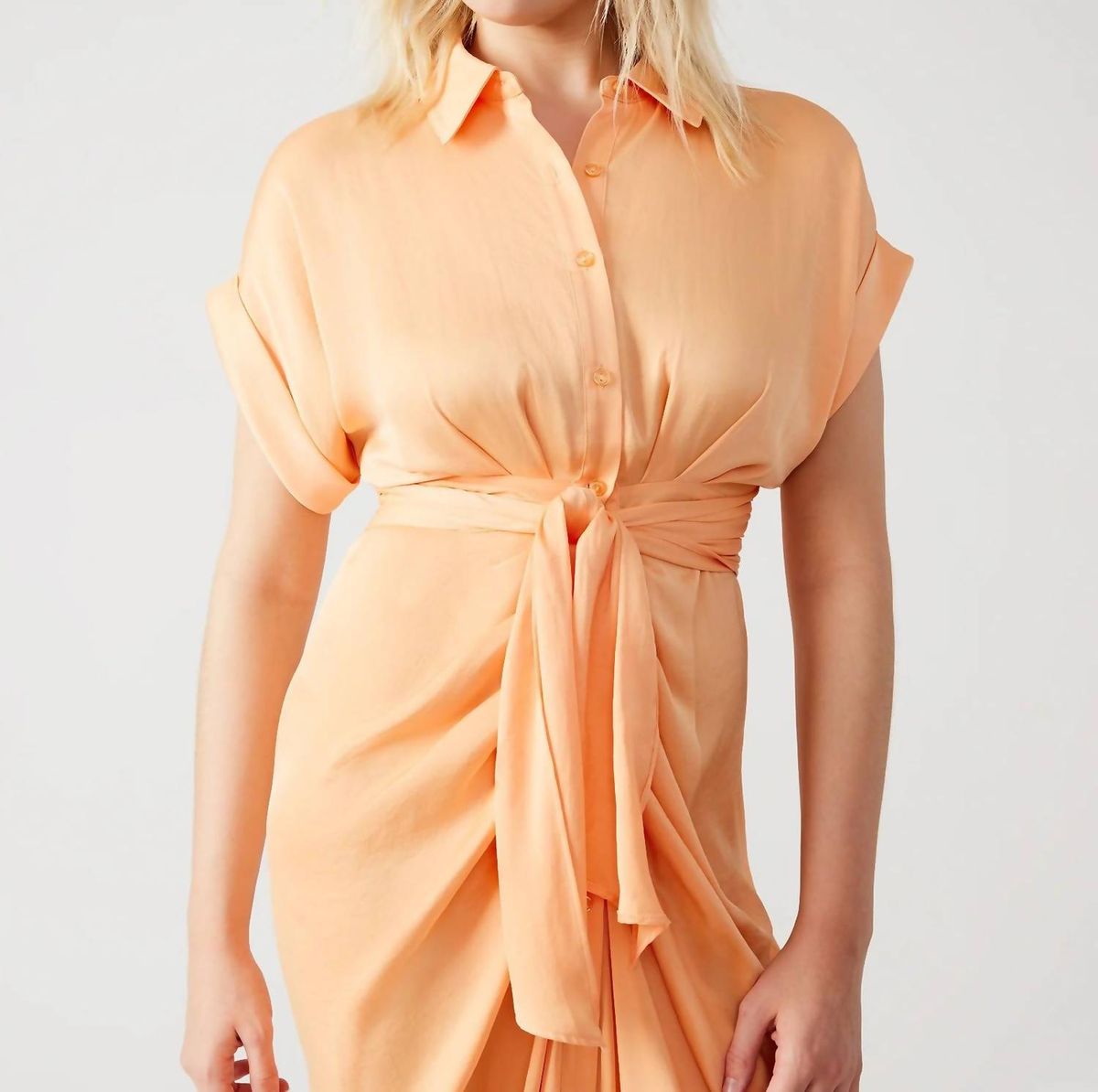 Style 1-1184195789-425 STEVE MADDEN Size 8 High Neck Orange Cocktail Dress on Queenly