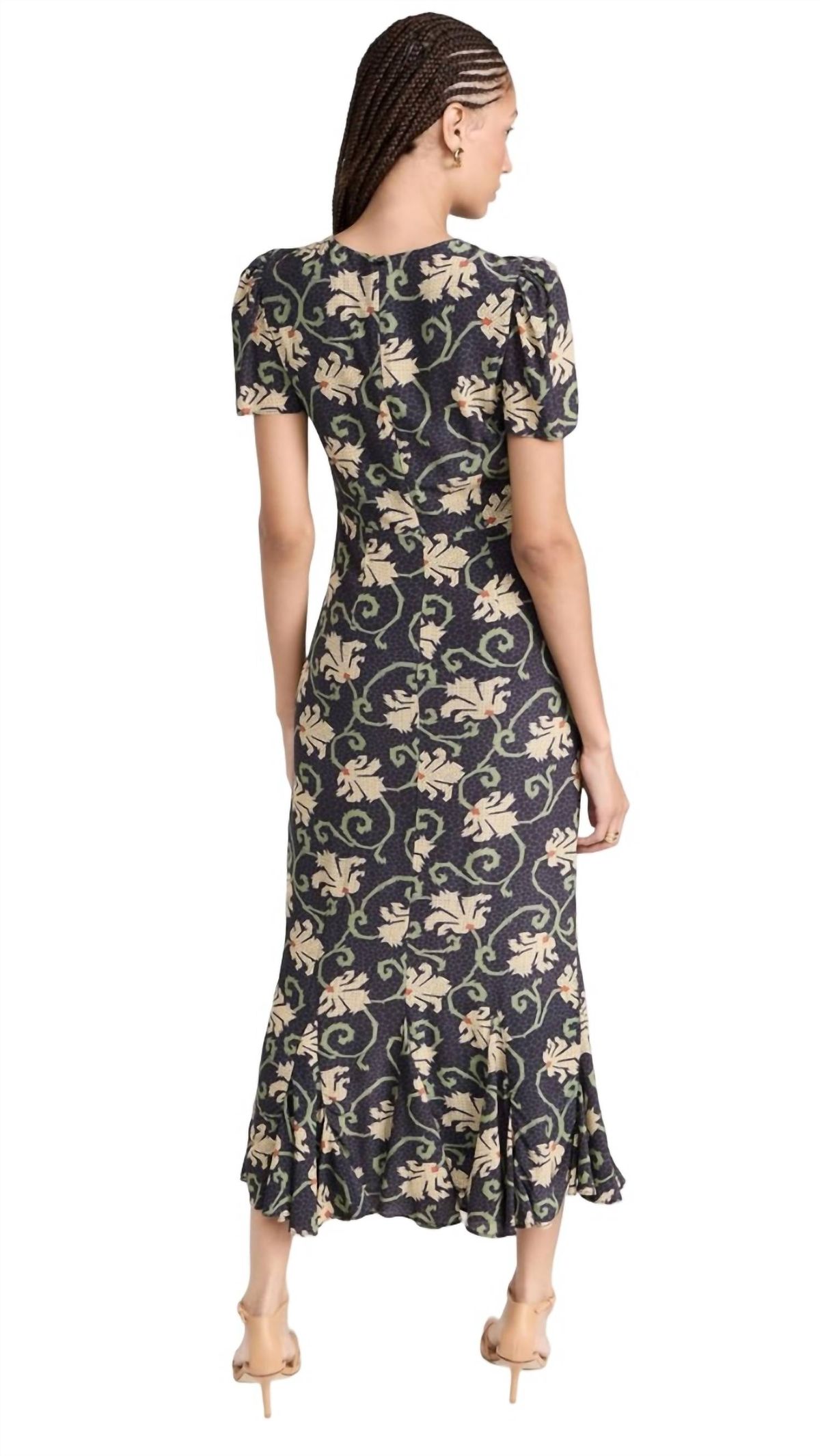 Style 1-1796167002-649 RHODE Size 2 Floral Black Cocktail Dress on Queenly