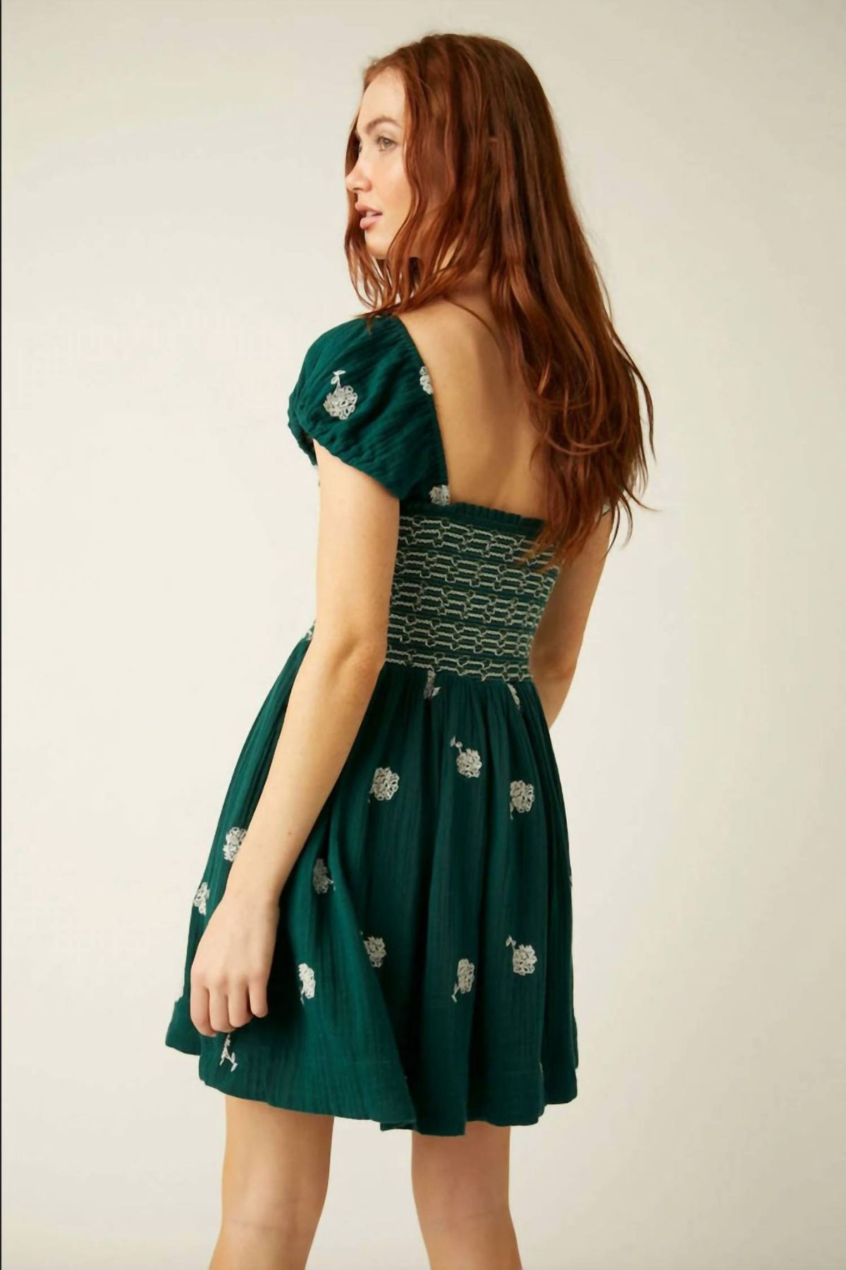 Style 1-4246378405-892 Free People Size M Emerald Green Cocktail Dress on Queenly