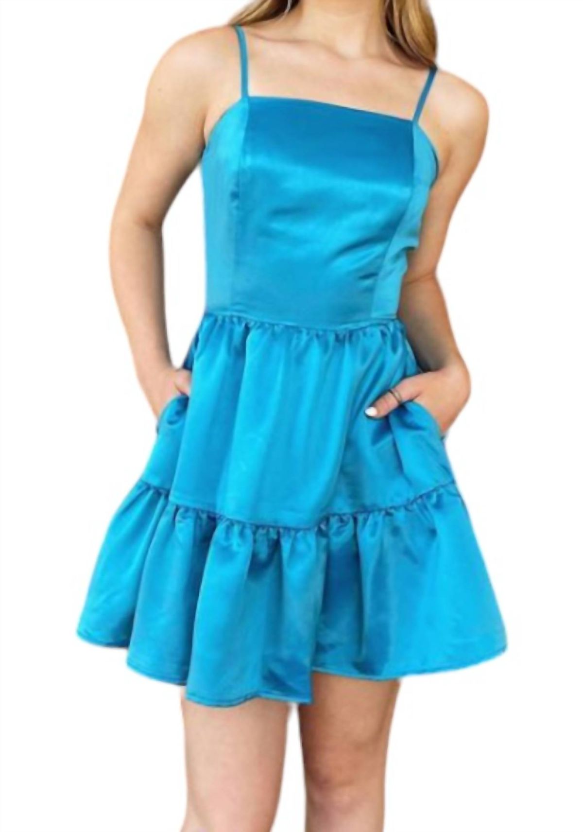 Style 1-1572160181-149 Strut & Bolt Size L Blue Cocktail Dress on Queenly