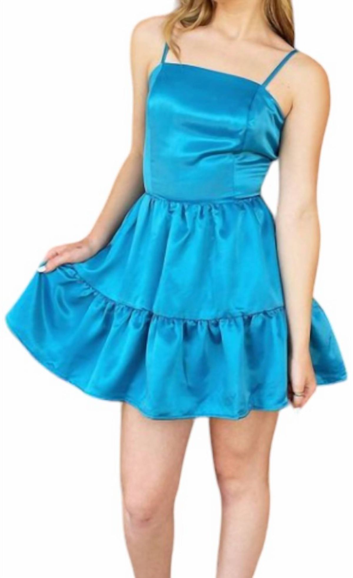 Style 1-1572160181-149 Strut & Bolt Size L Blue Cocktail Dress on Queenly