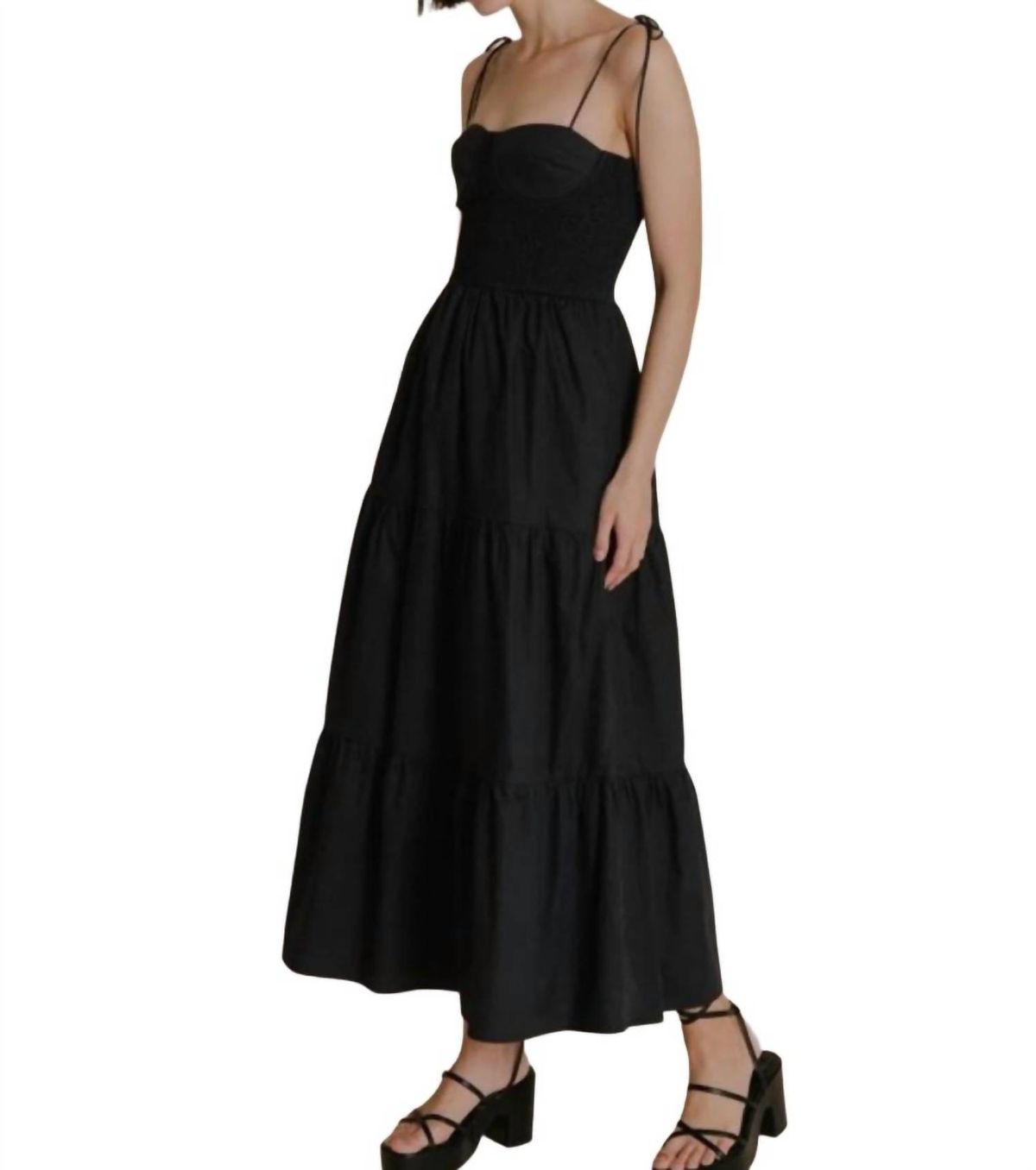 Style 1-1887359708-149 Aureum Size L Black Cocktail Dress on Queenly