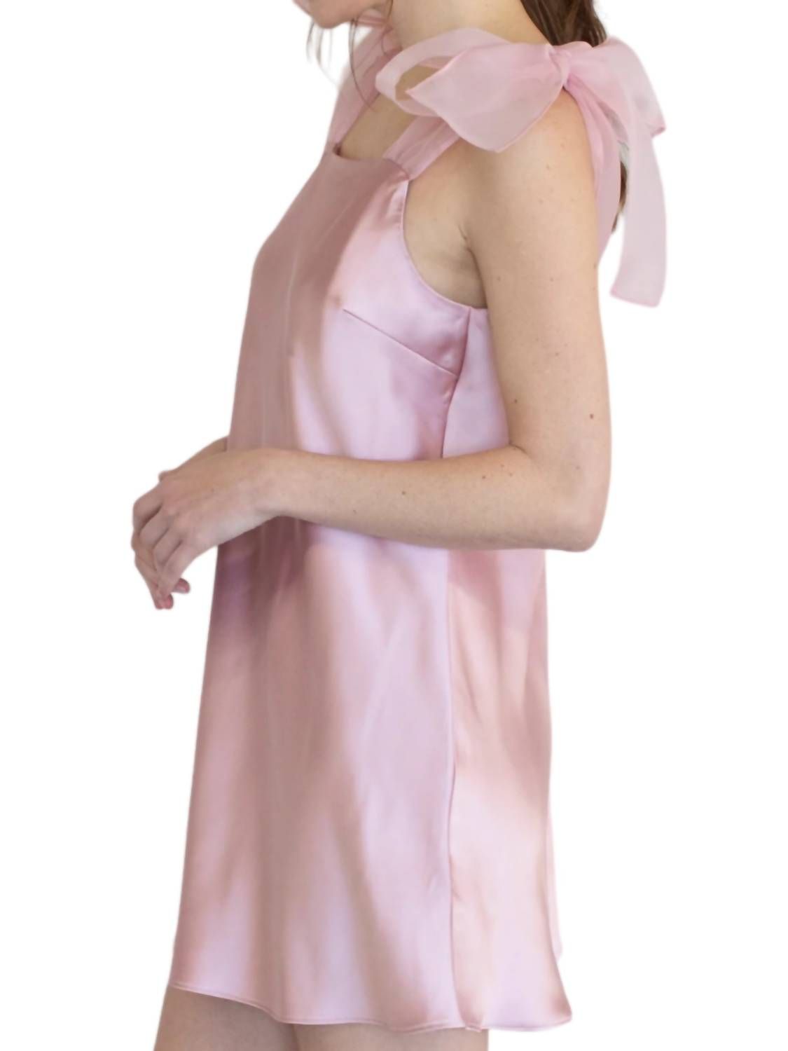 Style 1-2662570383-892 Things Between Size M Satin Pink Cocktail Dress on Queenly