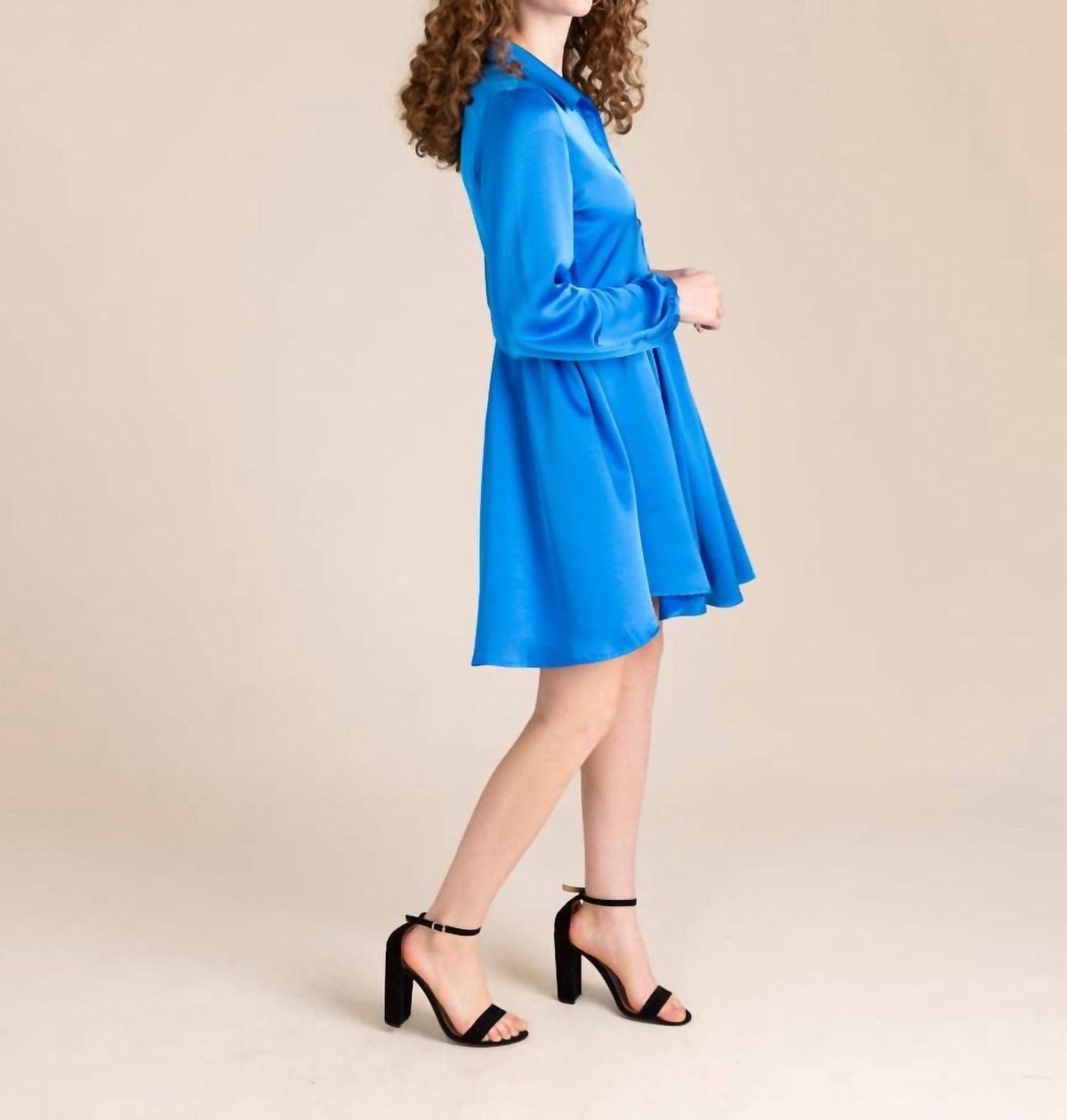 Style 1-272626235-149 S'edge Size L Prom Long Sleeve Royal Blue Cocktail Dress on Queenly