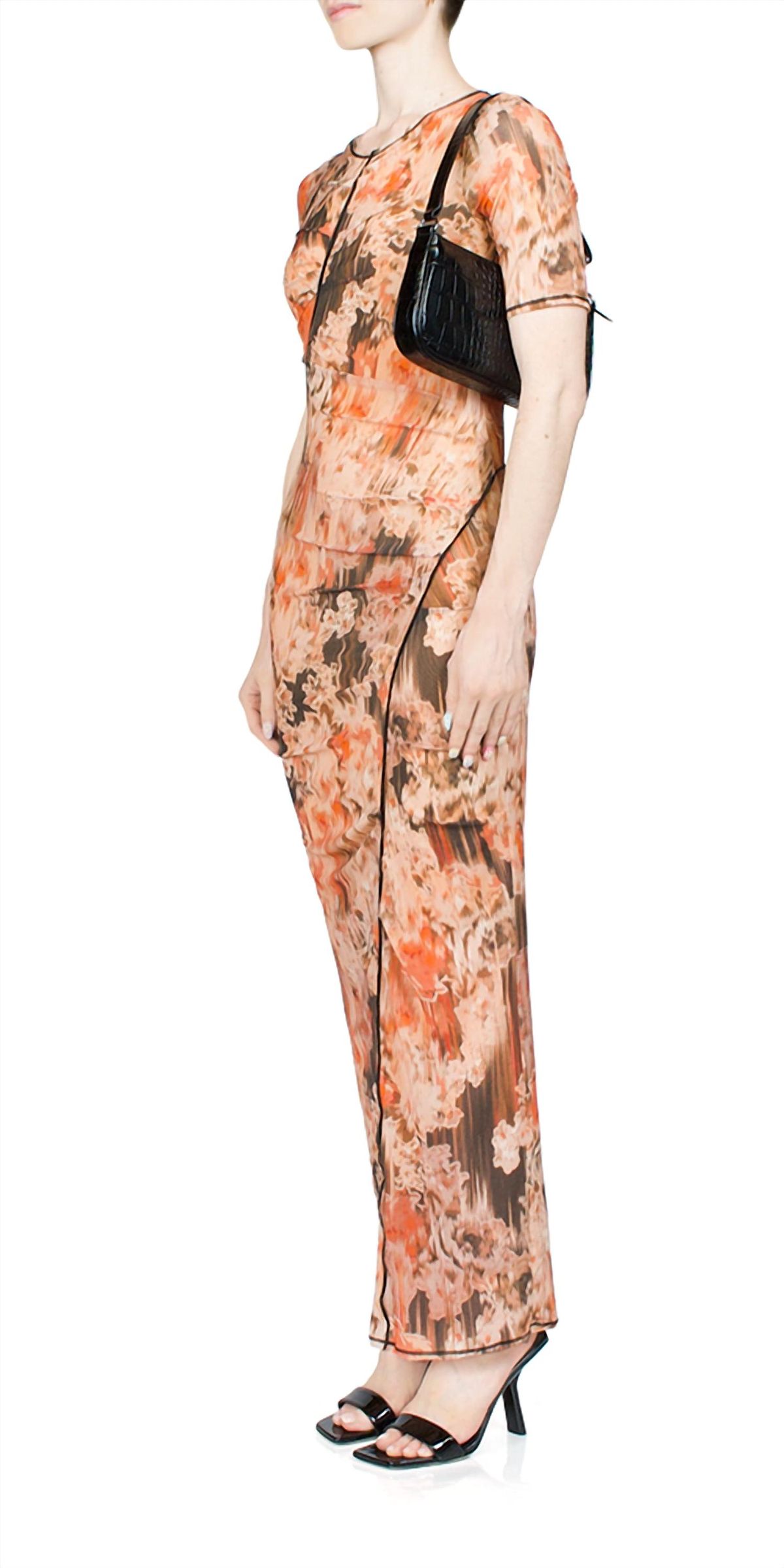 Style 1-2894247706-6255 BEC + BRIDGE Size 2 Floral Orange Floor Length Maxi on Queenly