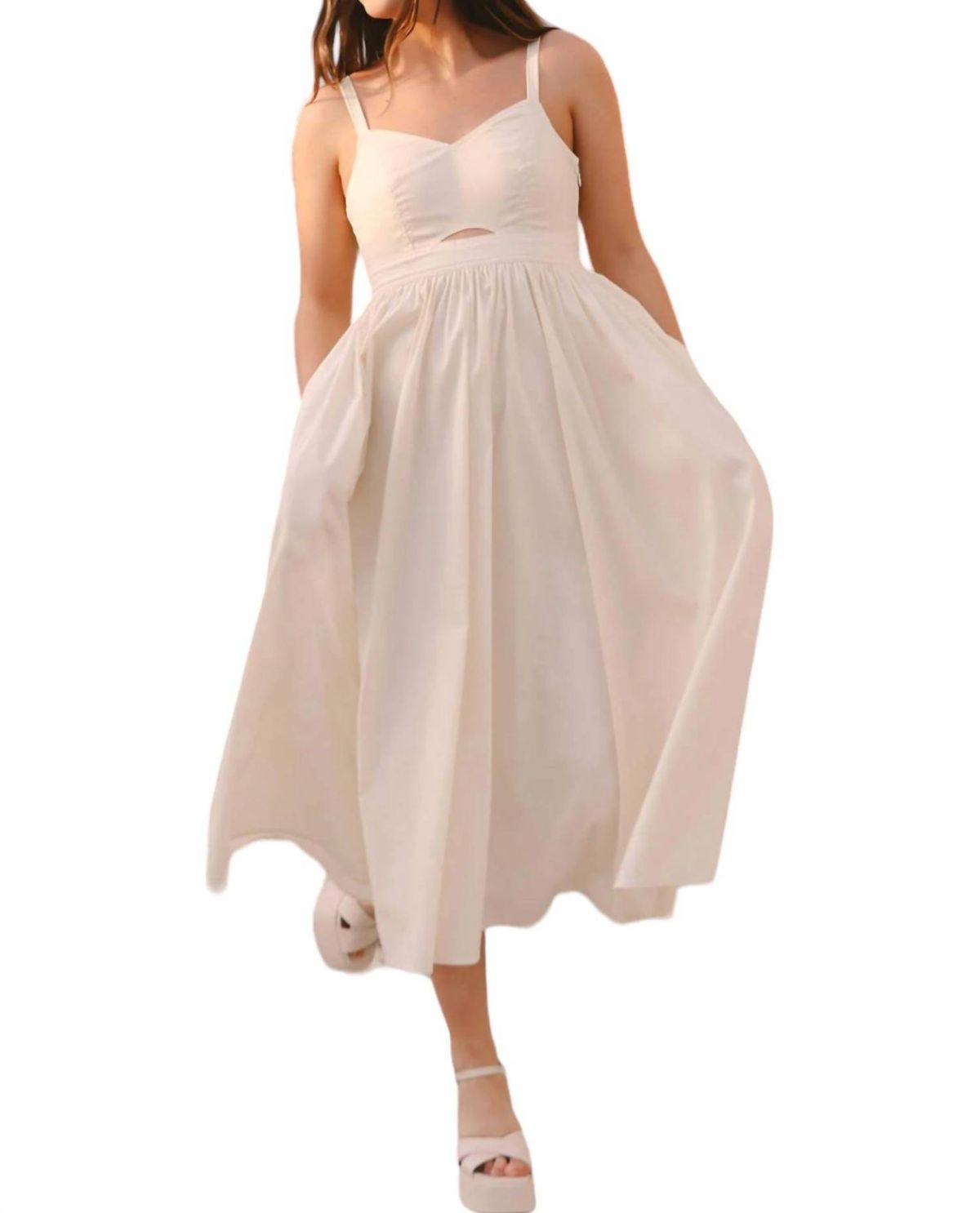 Style 1-3282712874-892 Sadie & Sage Size M Satin White Cocktail Dress on Queenly