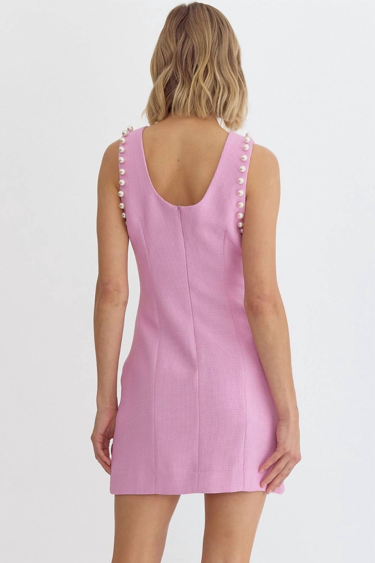 Style 1-341639075-149 entro Size L Sheer Pink Cocktail Dress on Queenly