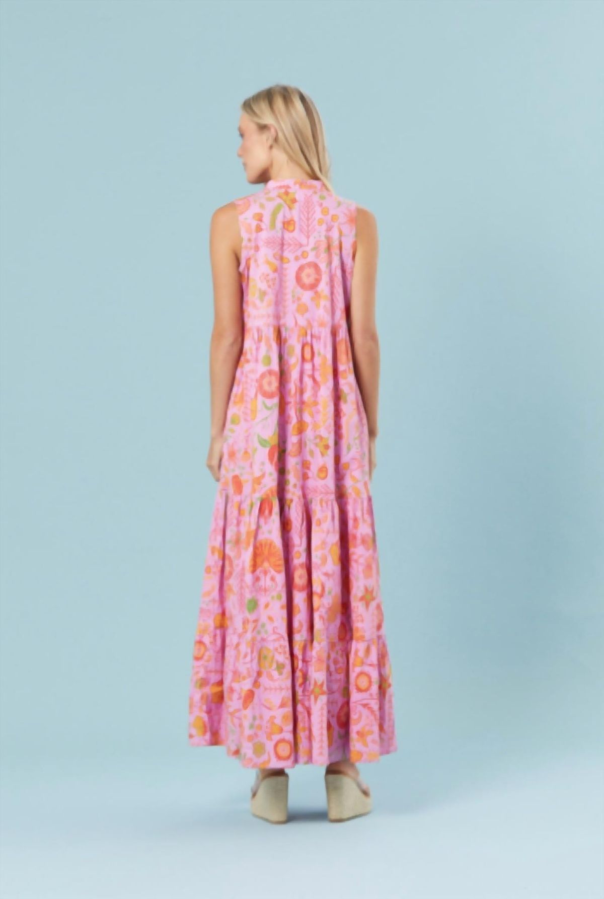 Style 1-3525026486-70 SHERIDAN FRENCH Size XS Floral Pink Floor Length Maxi on Queenly