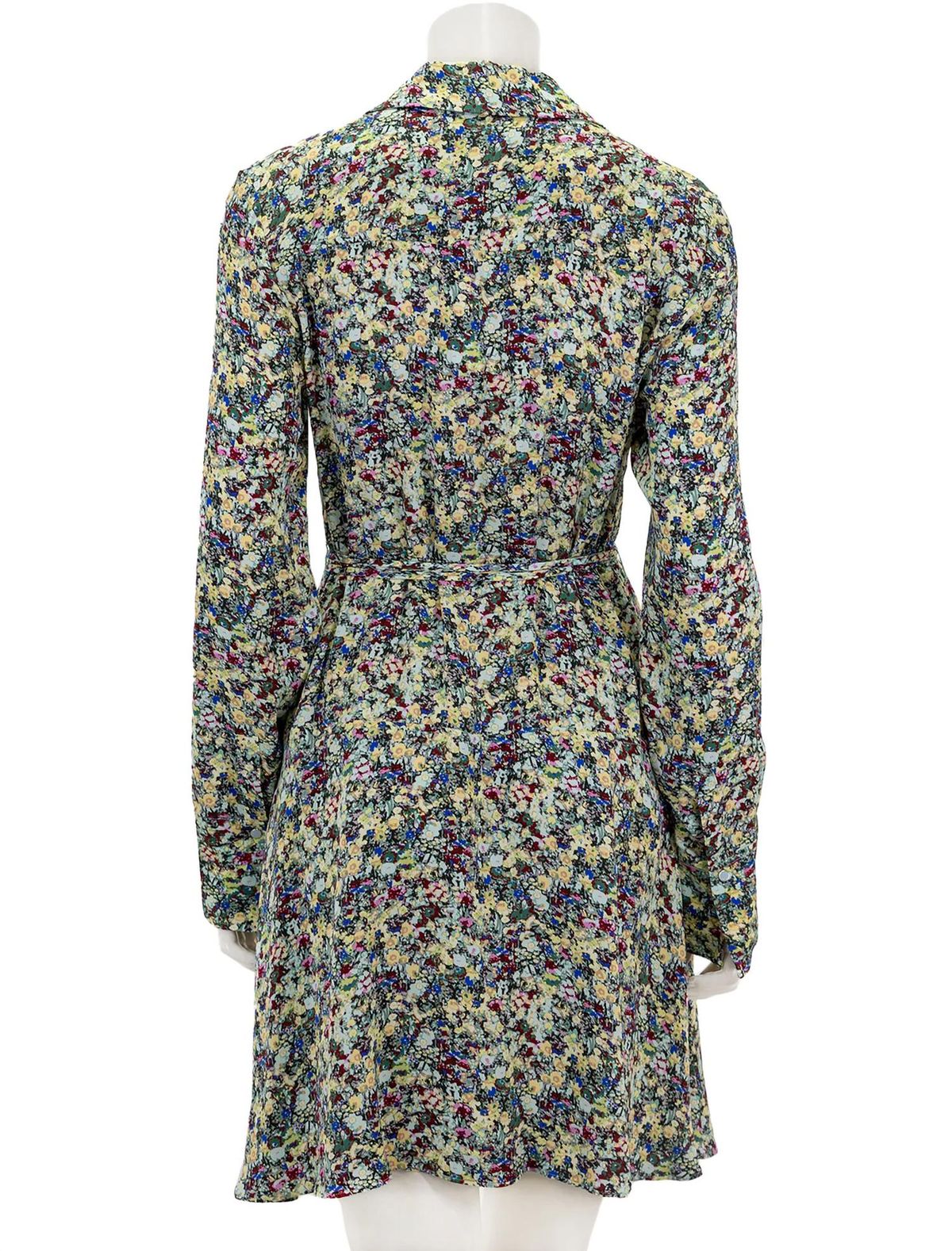 Style 1-371041922-1498 Derek Lam Collective Size 4 Long Sleeve Floral Green Cocktail Dress on Queenly