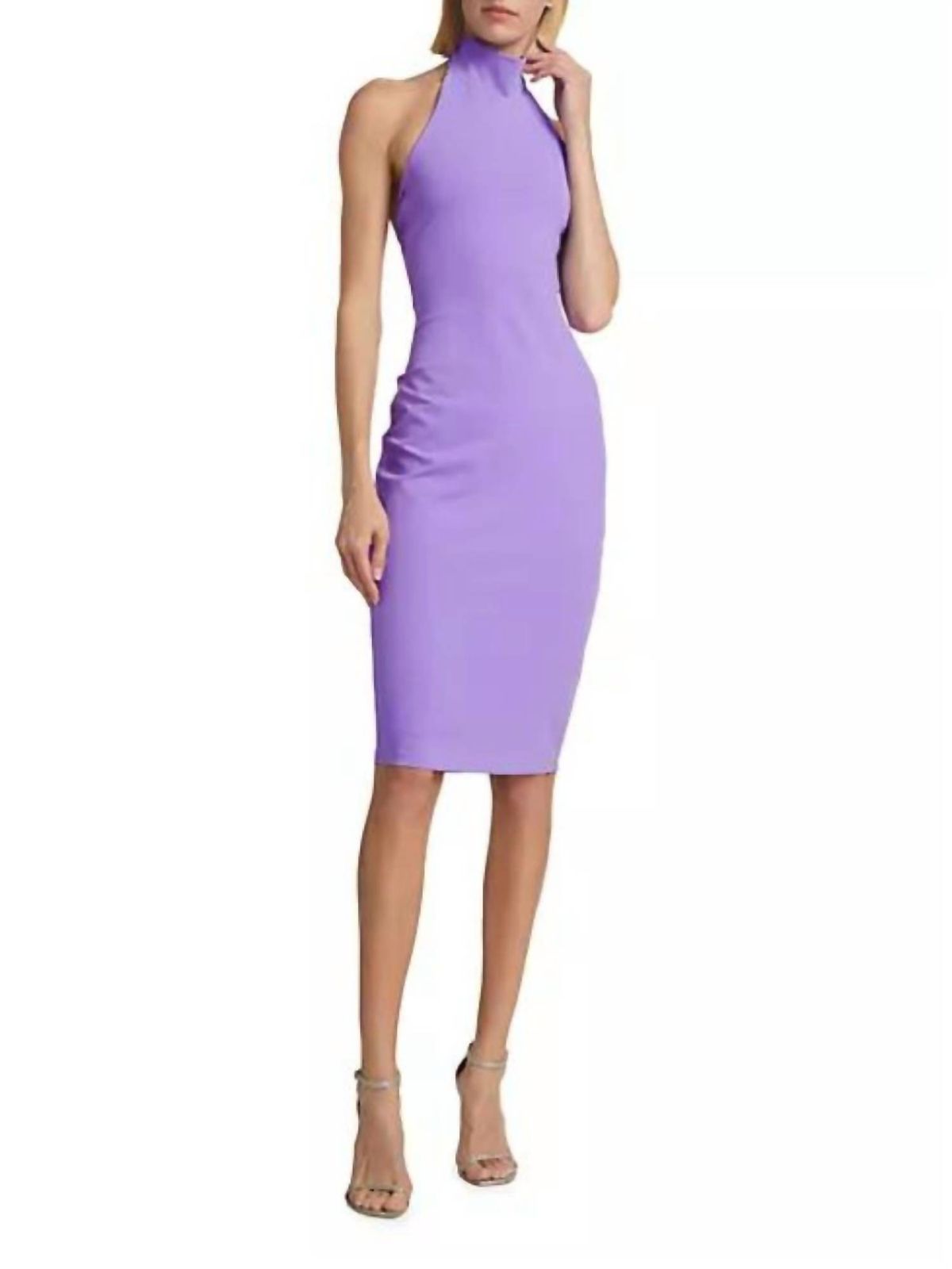 Style 1-519482876-74 Susana Monaco Size S High Neck Purple Cocktail Dress on Queenly