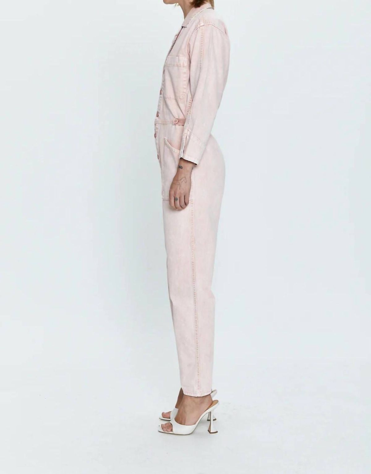 Style 1-665775919-74 PISTOLA Size S Pink Formal Jumpsuit on Queenly