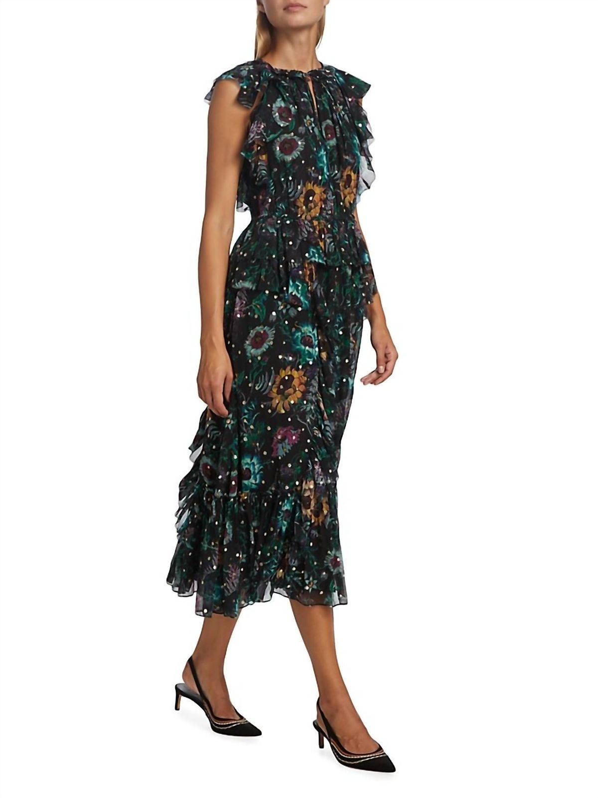 Style 1-809343459-1498 Ulla Johnson Size 4 Satin Black Cocktail Dress on Queenly