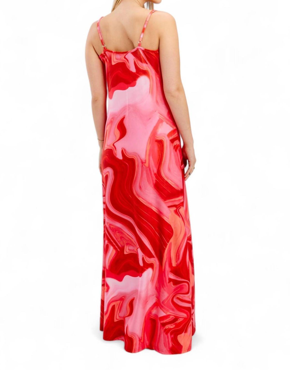 Style 1-1234818307-149 Frank Lyman Size L Red Floor Length Maxi on Queenly